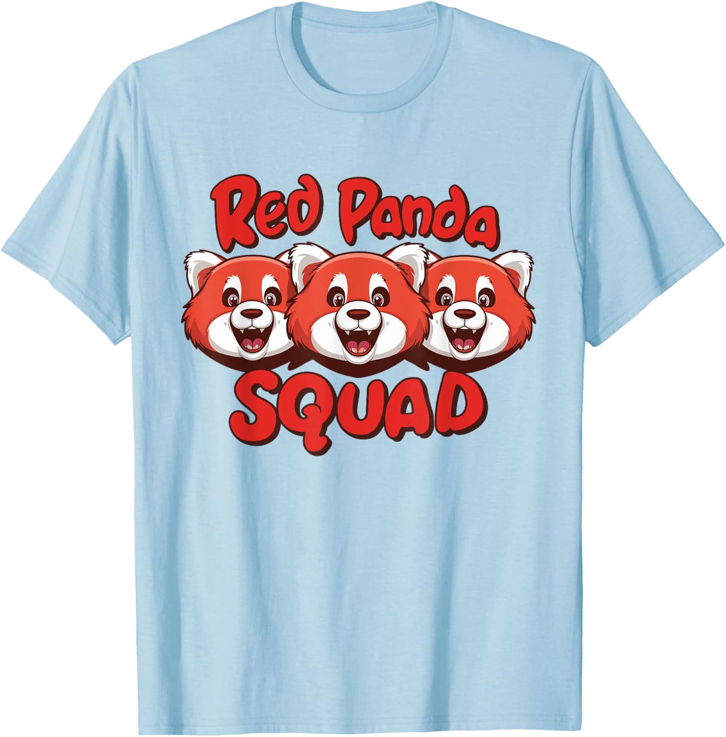 Red Panda Squad Red Panda Lover Shirt Cool Red Panda T-Shirt - T-Shirt | Light Blue