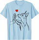 Min Pin Love Miniature Pinscher Dog Mom Women Girls T-Shirt - T-Shirt | Light Blue