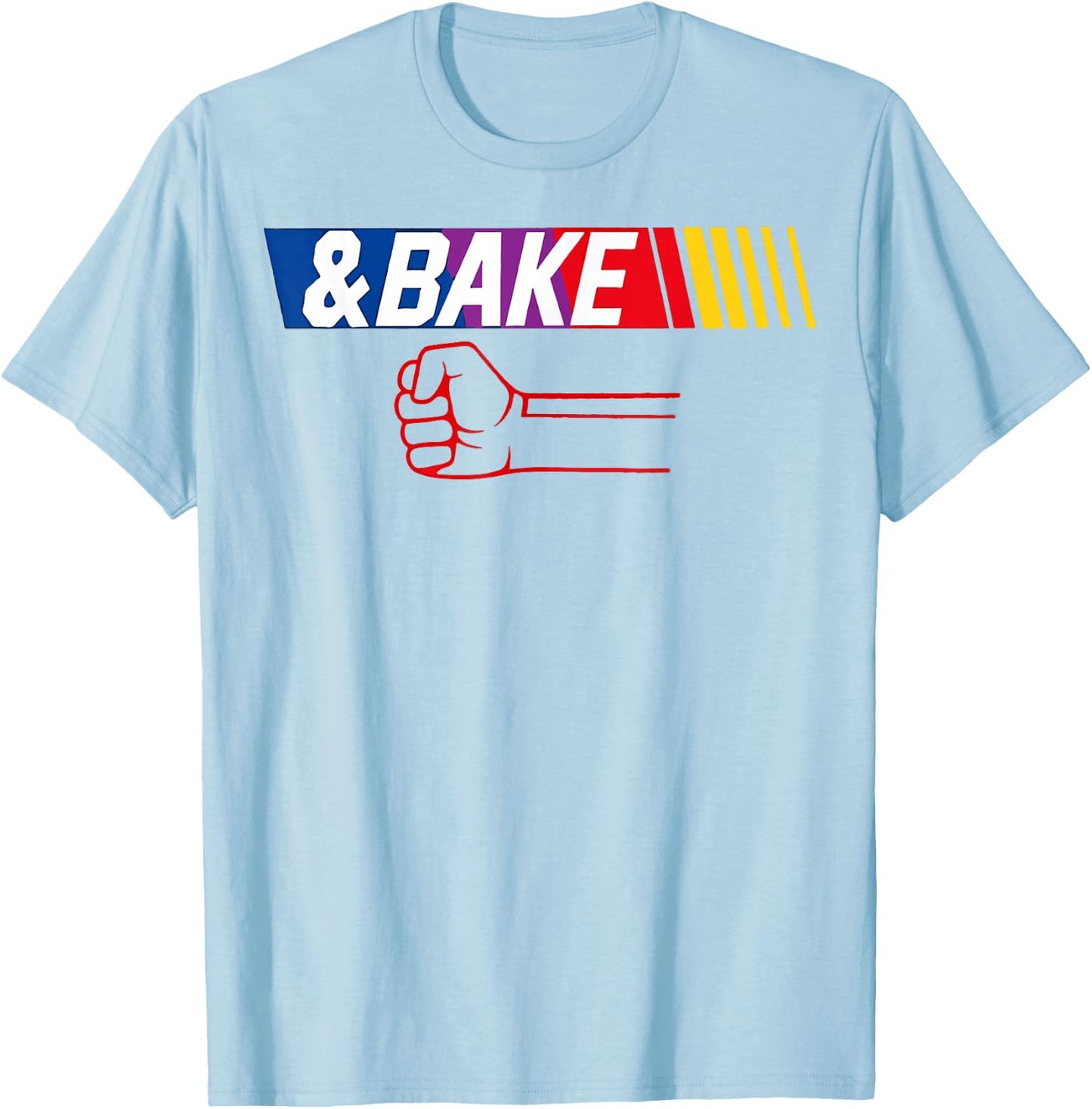 Dad Kid Matching Shake and Bake, Bake T-Shirt - T-Shirt | Light Blue
