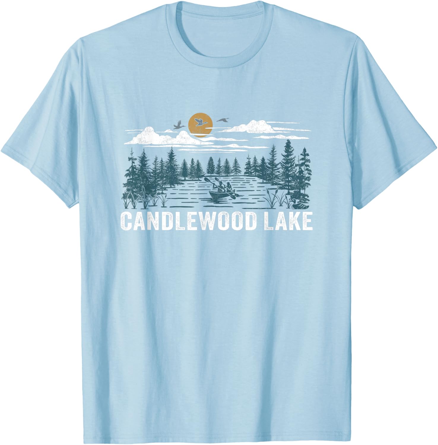 Candlewood Lake Connecticut T-Shirt - T-Shirt | Light Blue