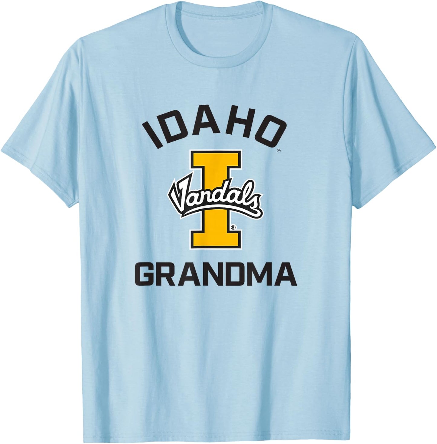 University of Idaho Vandals Arched Grandma T-Shirt - T-Shirt | Light Blue