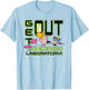 Dexter's Laboratory DeeDee Get Out of My Laboratory Cartoon T-Shirt - T-Shirt | Light Blue