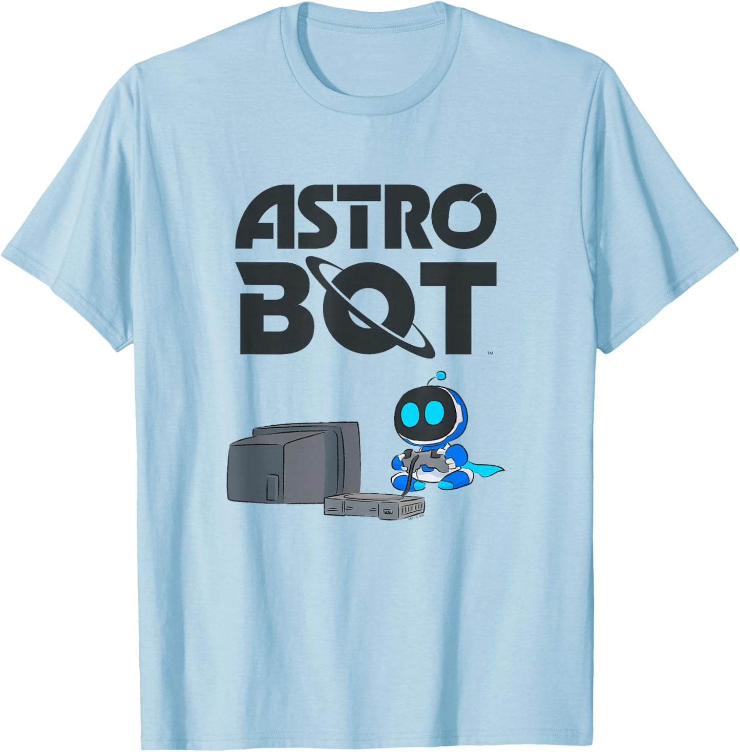 Astro Bot Rescue Mission Classic Sony PlayStation Gaming T-Shirt - T-Shirt | Light Blue