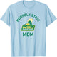 Norfolk State University Spartans Arched Mom T-Shirt - T-Shirt | Light Blue