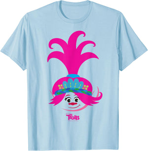 DreamWorks Trolls Poppy Big Face T-Shirt - T-Shirt | Light Blue