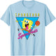 SpongeBob SquarePants Playing Basketball Retro Shot T-Shirt - T-Shirt | Light Blue