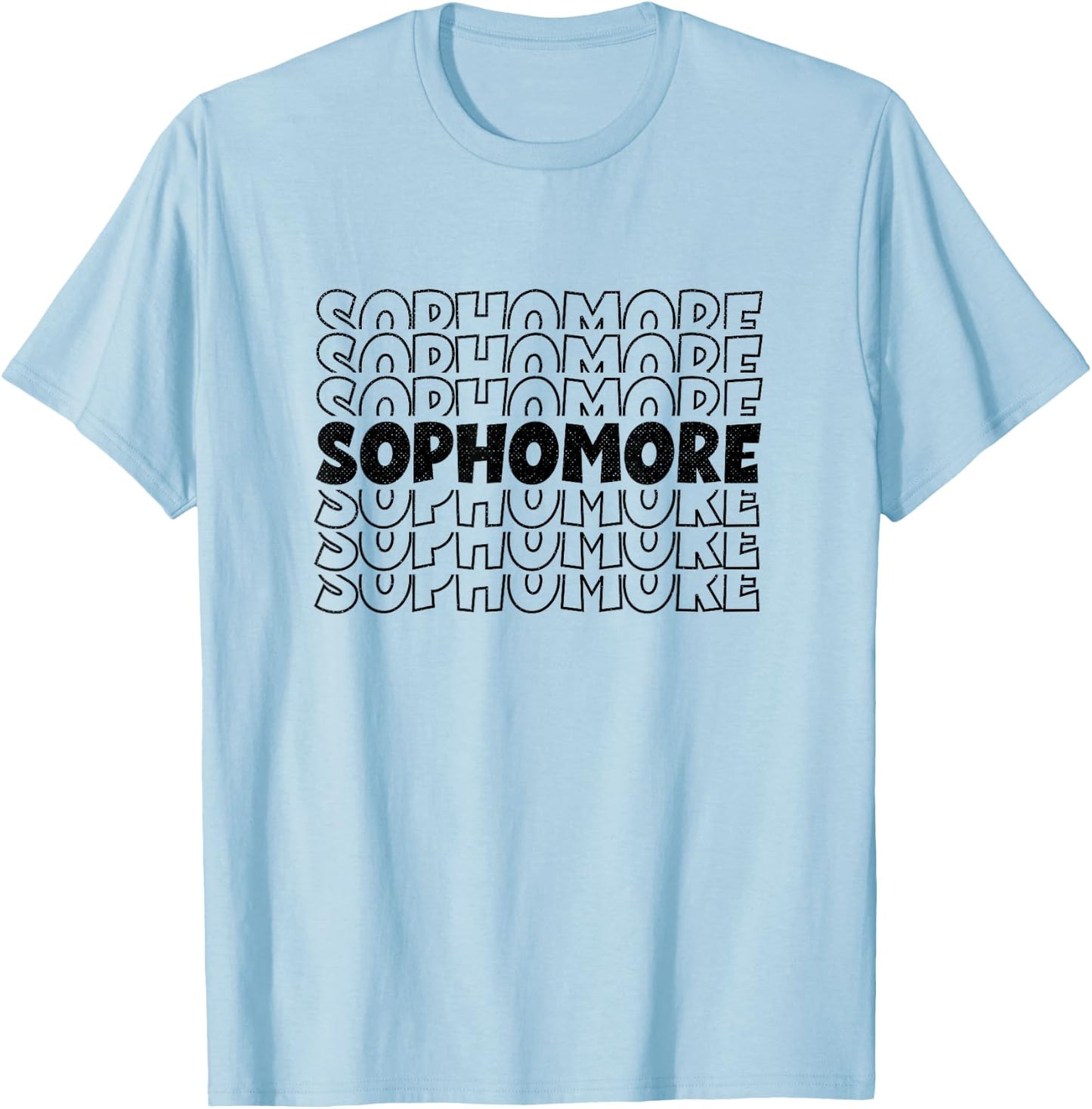 Retro Sophomore T-Shirt - T-Shirt | Light Blue