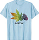 LGBTTHC Weed Leaf Pride Funny LGBTQ T-Shirt - T-Shirt | Light Blue