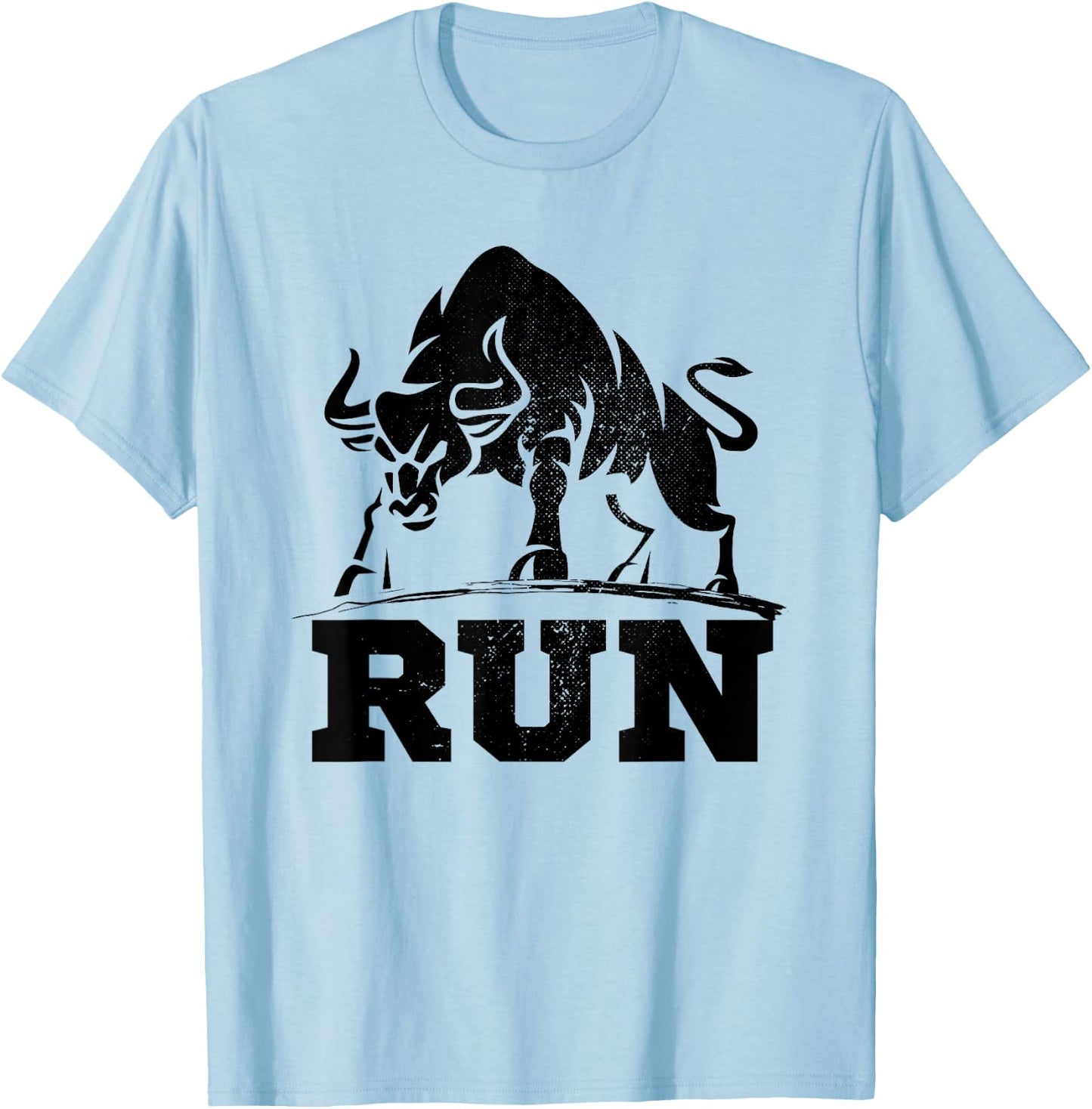 Raging Bulls Running of Bull Bullfight Cowboys Lover Animal T-Shirt - T-Shirt | Light Blue