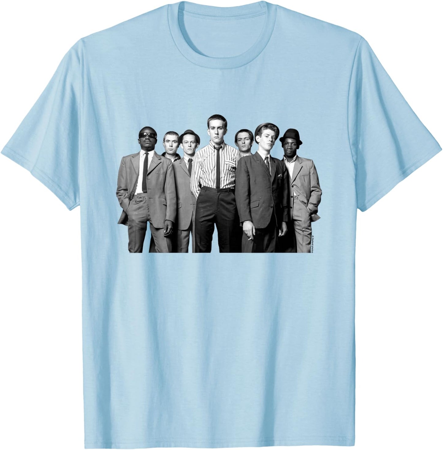 The Specials Band Portrait 1979 By Allan Ballard T-Shirt - T-Shirt | Light Blue