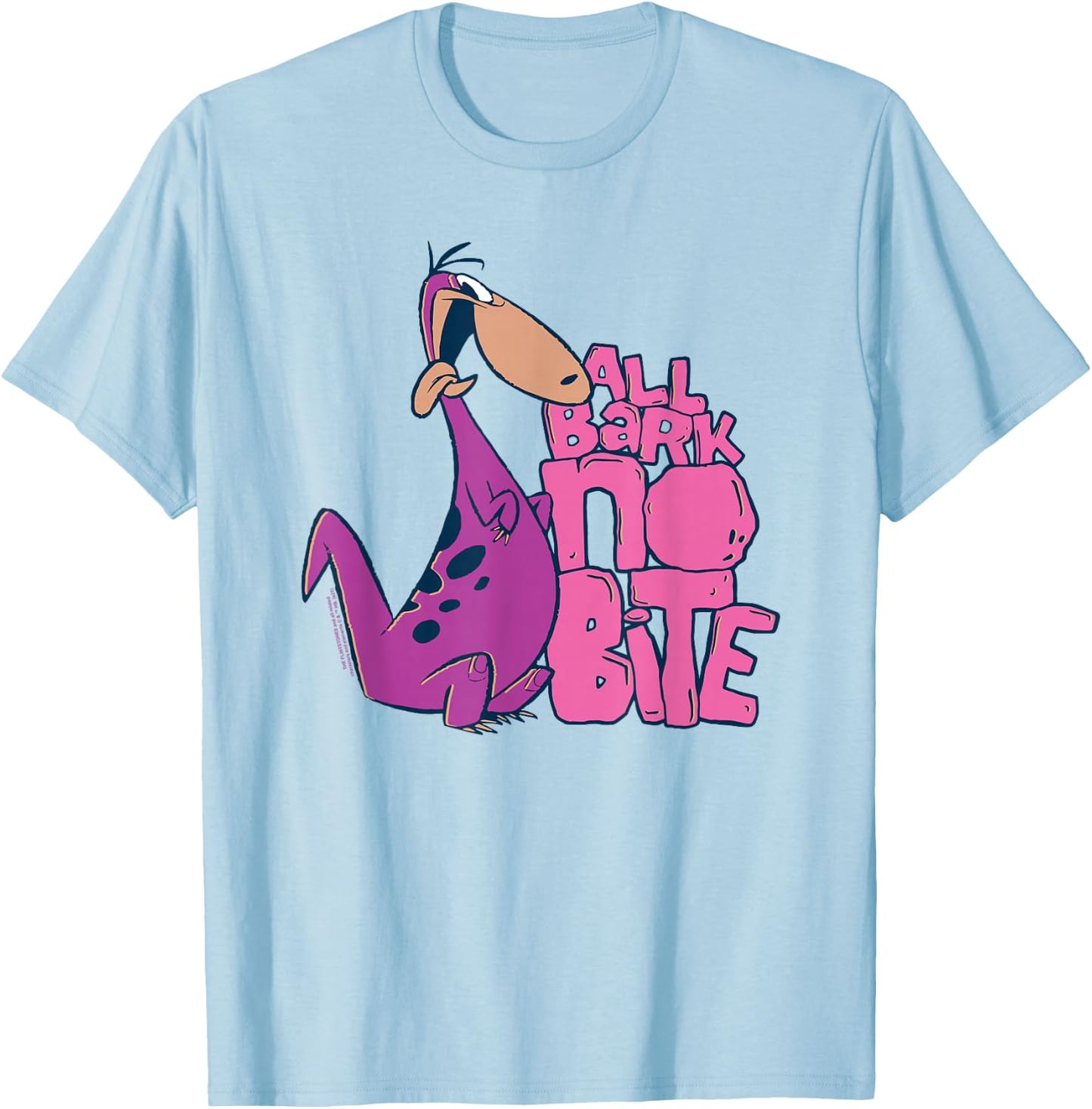 The Flintstones Dino All Bark No Bite T-Shirt - T-Shirt | Light Blue