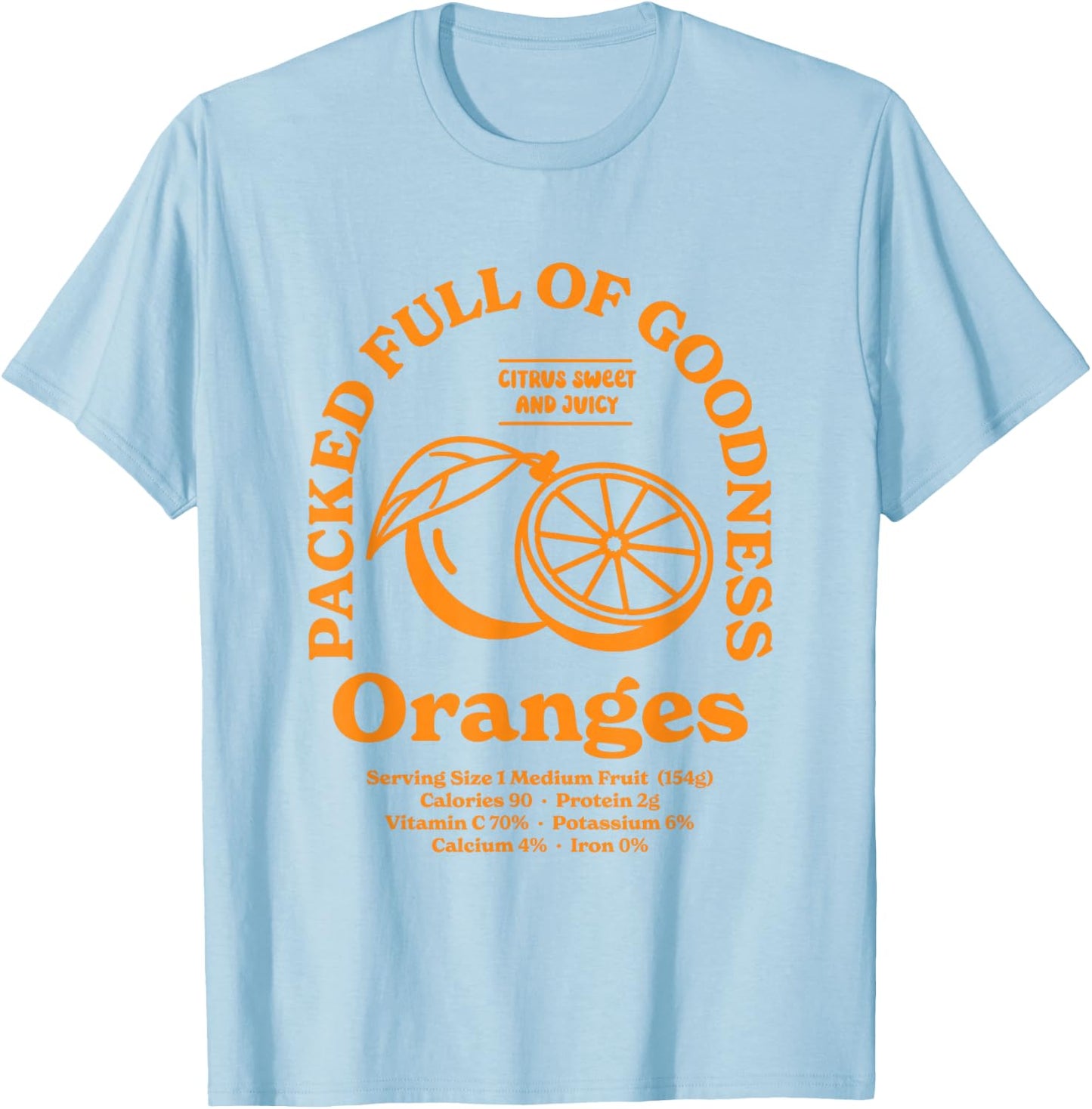Oranges T-Shirt - T-Shirt | Light Blue