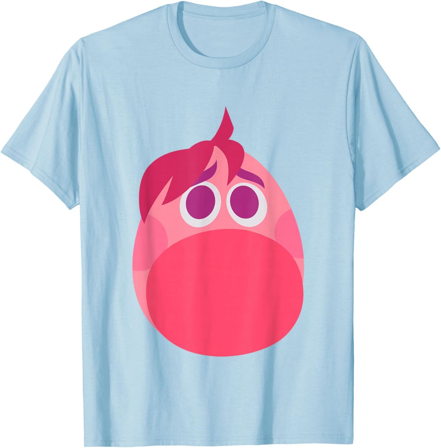 Disney Pixar Inside Out 2 Embarrassment Big Head Logo T-Shirt - T-Shirt | Light Blue