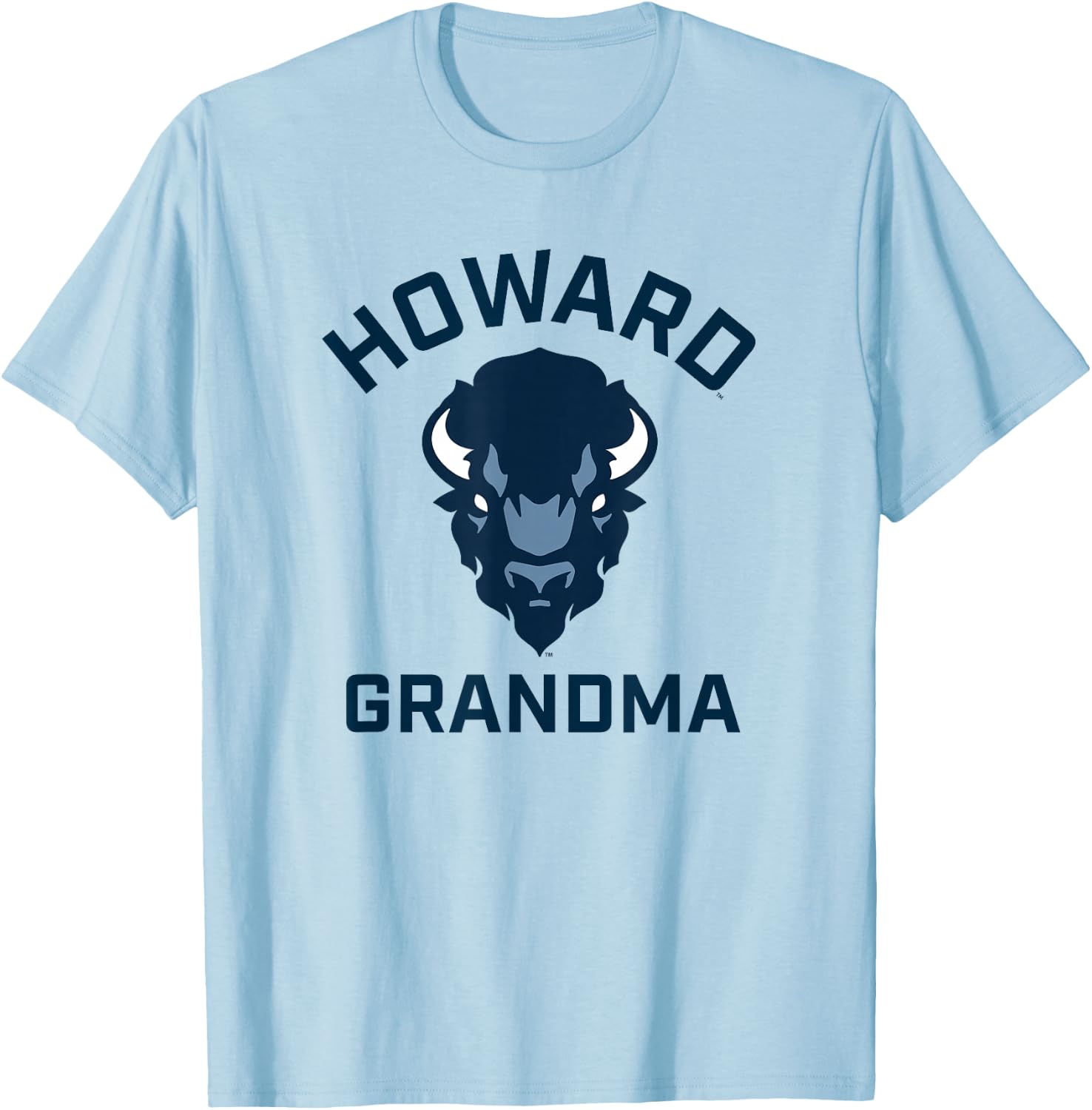 Howard University Bison Arched Grandma T-Shirt - T-Shirt | Light Blue