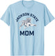 Jackson State University Tigers Arched Mom T-Shirt - T-Shirt | Light Blue
