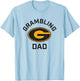 Grambling State University GSU Tigers Arched Dad T-Shirt - T-Shirt | Light Blue