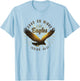 Soar on Wings like Eagles Isaiah 40:31 Eagle Design T-Shirt - T-Shirt | Light Blue