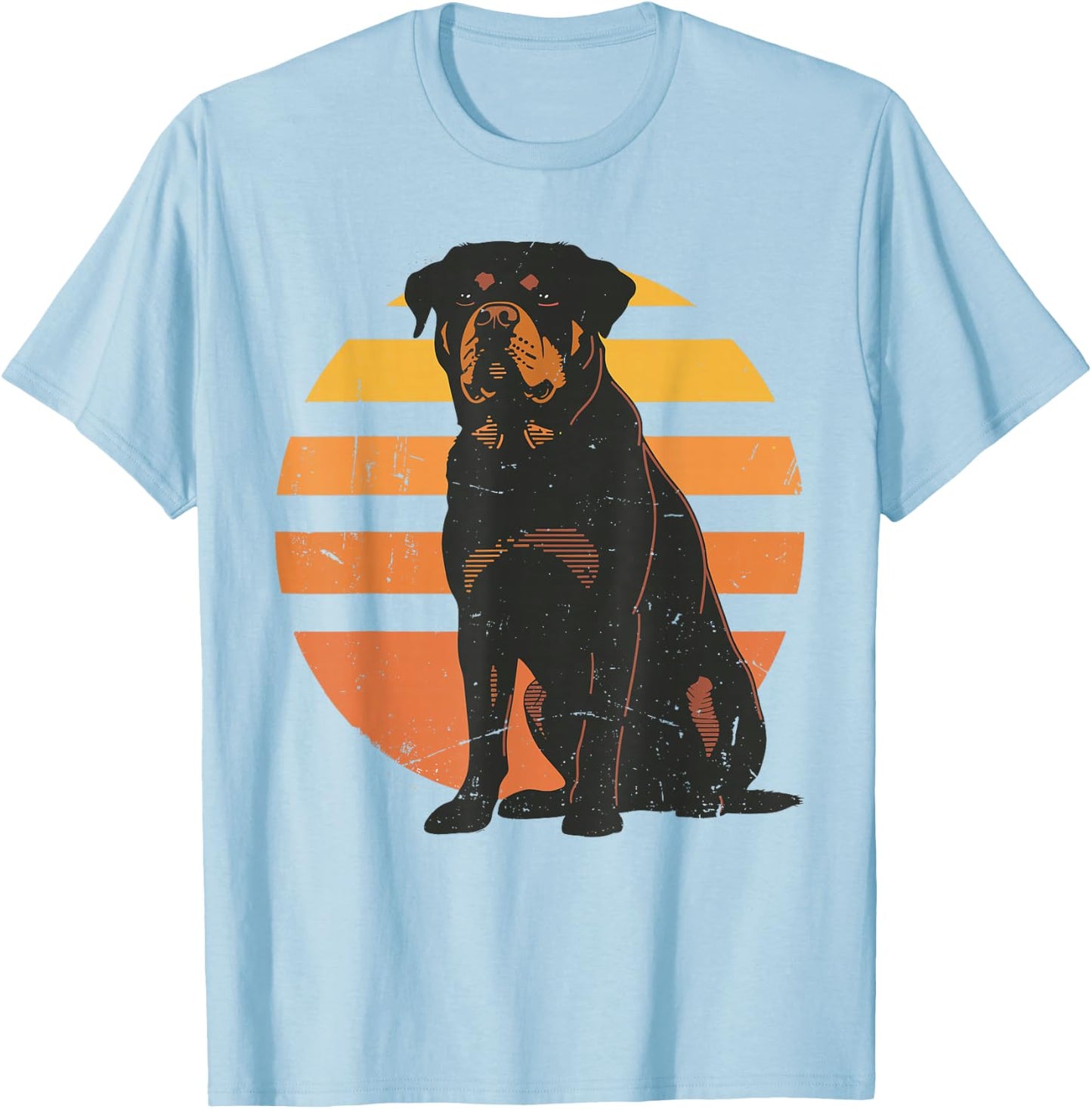 Retro Rottweiler Dog Lovers Gift Vintage Rottie Men Women T-Shirt - T-Shirt | Light Blue