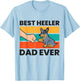 Best Heeler Dad Ever Funny Blue Heeler Dad T-Shirt - T-Shirt | Light Blue
