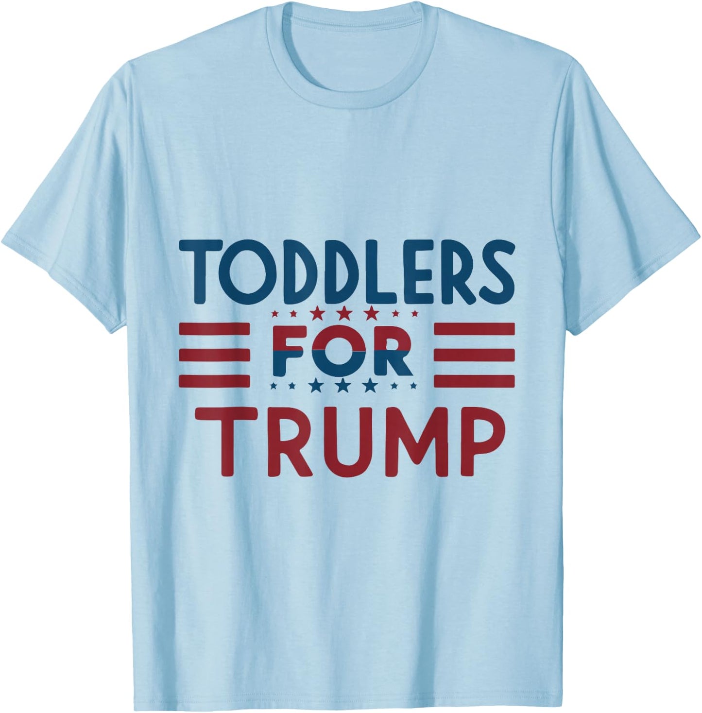 Toddlers for Trump Kids Trump 2024 T-Shirt - T-Shirt | Light Blue