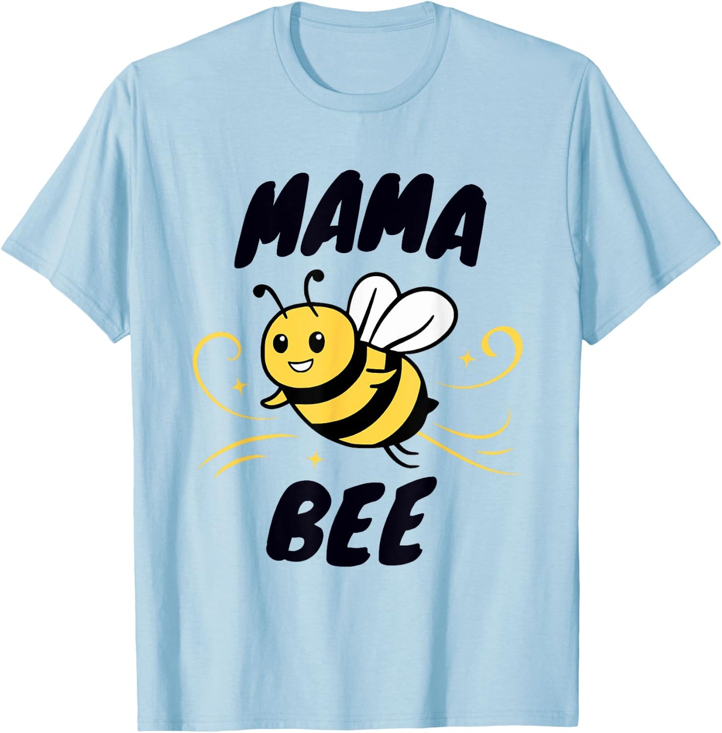 Family Bee Shirts Mom Mama Bee Themed Birthday Party T-Shirt - T-Shirt | Light Blue