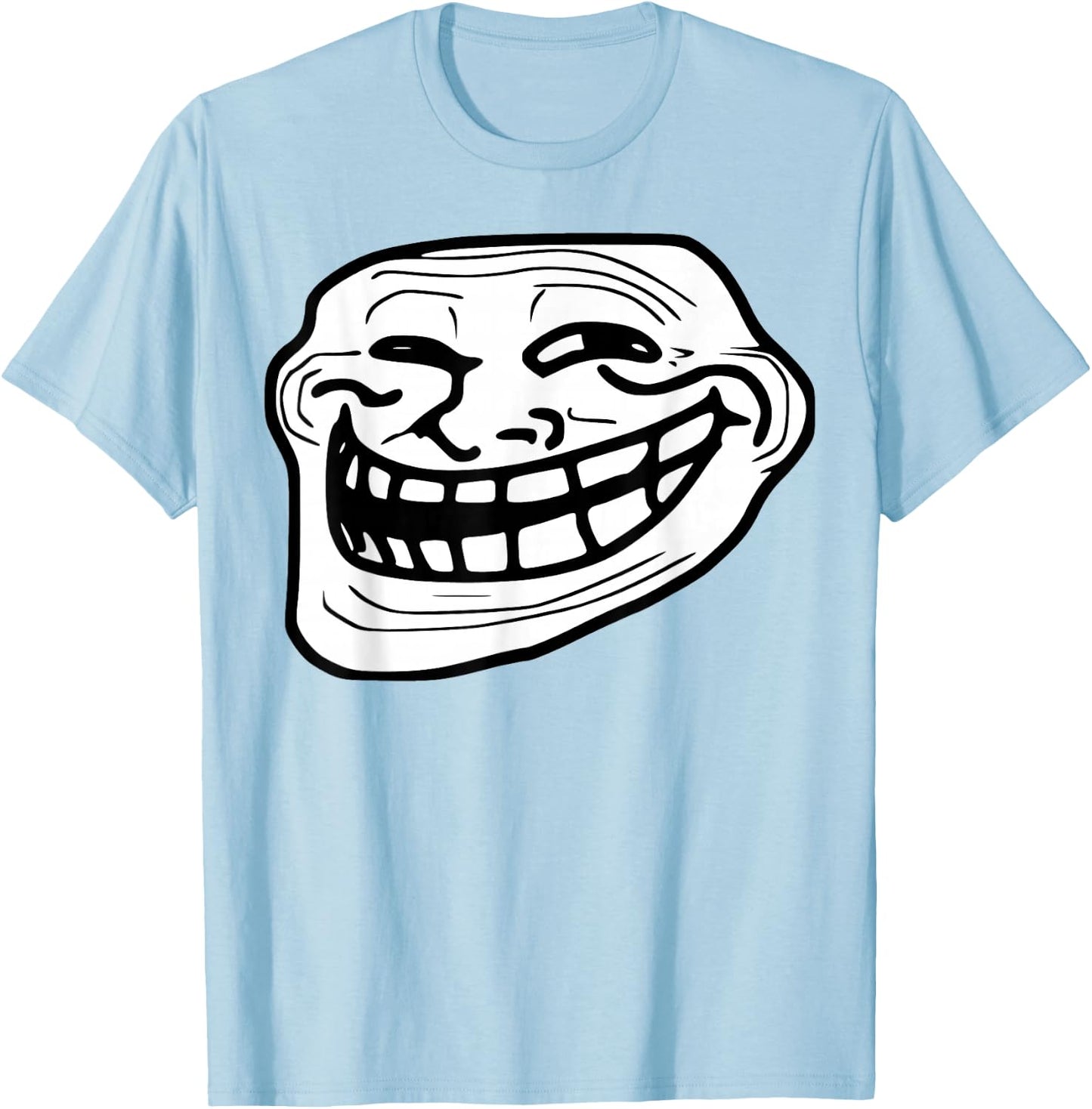 Troll Face Meme Funny Dank Meme Troll Face T-Shirt - T-Shirt | Light Blue
