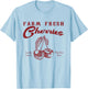 Farm Fresh Cherries T-Shirt - T-Shirt | Light Blue
