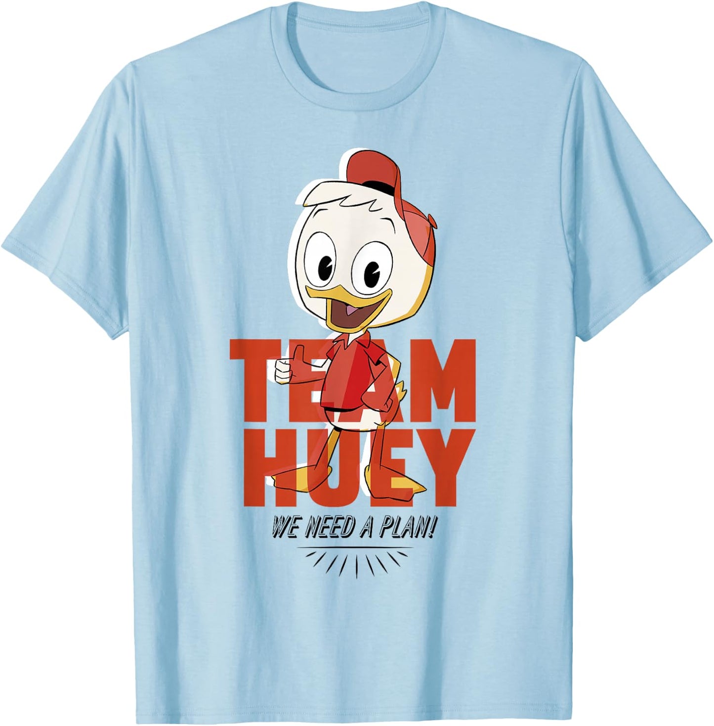 Disney DuckTales Team Huey We Need A Plan T-Shirt - T-Shirt | Light Blue