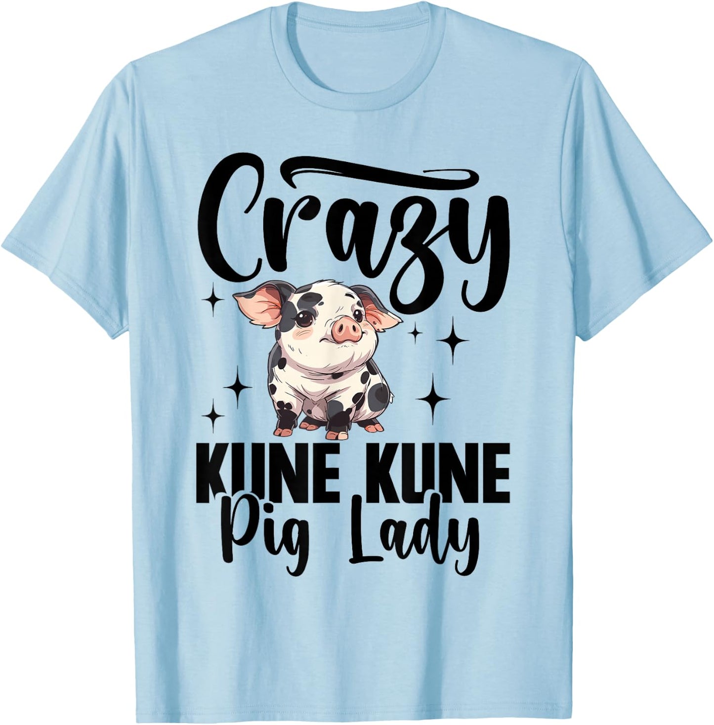 Kune Kune Pig Girl Accessories Kunekune Pig T-Shirt - T-Shirt | Light Blue