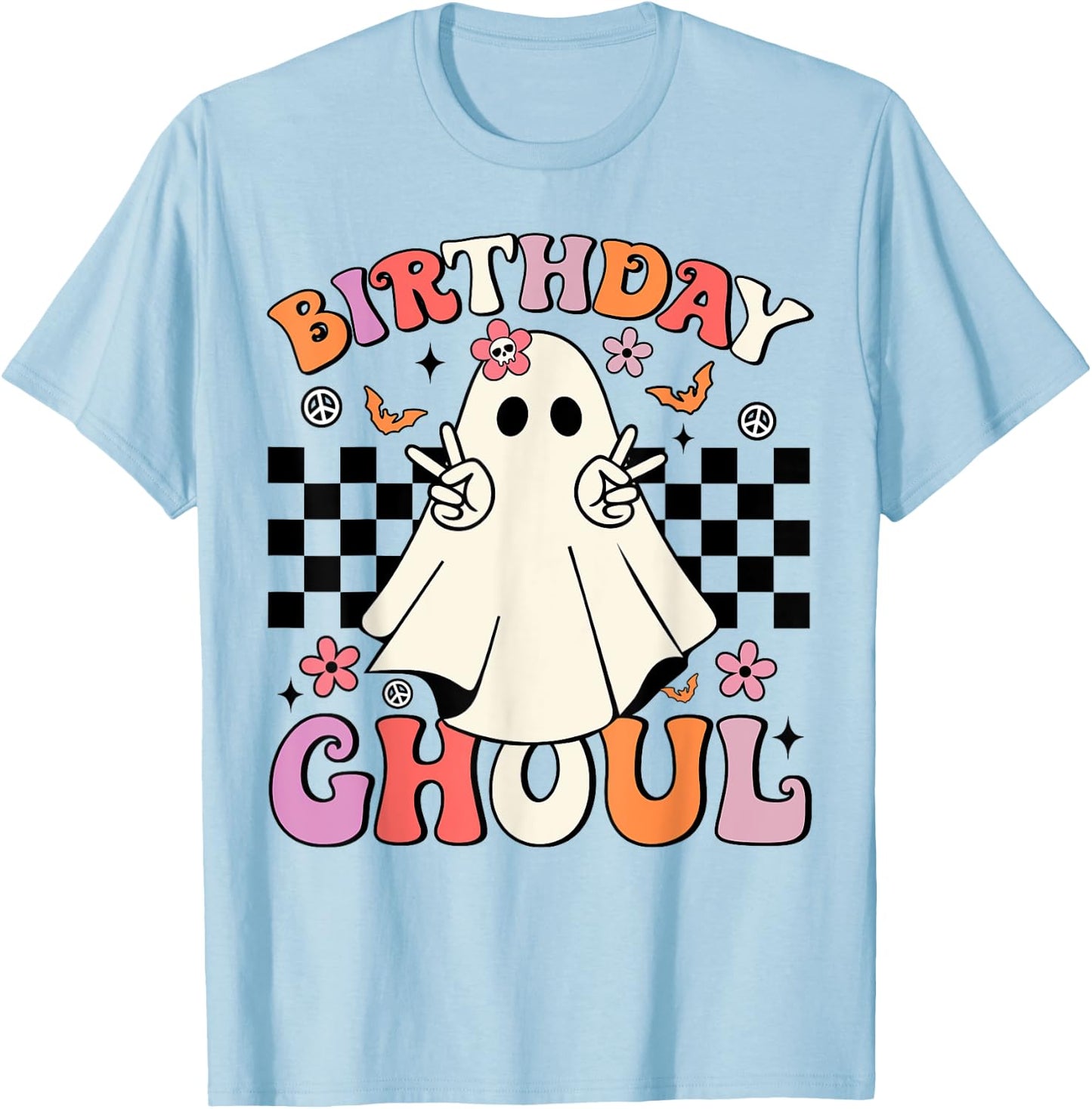 Halloween Birthday Ghoul Party Anniversary Booday Women Girl T-Shirt - T-Shirt | Light Blue