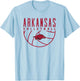 University of Arkansas Razorbacks Volleyball T-Shirt - T-Shirt | Light Blue