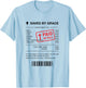 Christian Shirt - Jesus Paid It All Receipt Romans 6:23 T-Shirt - T-Shirt | Light Blue