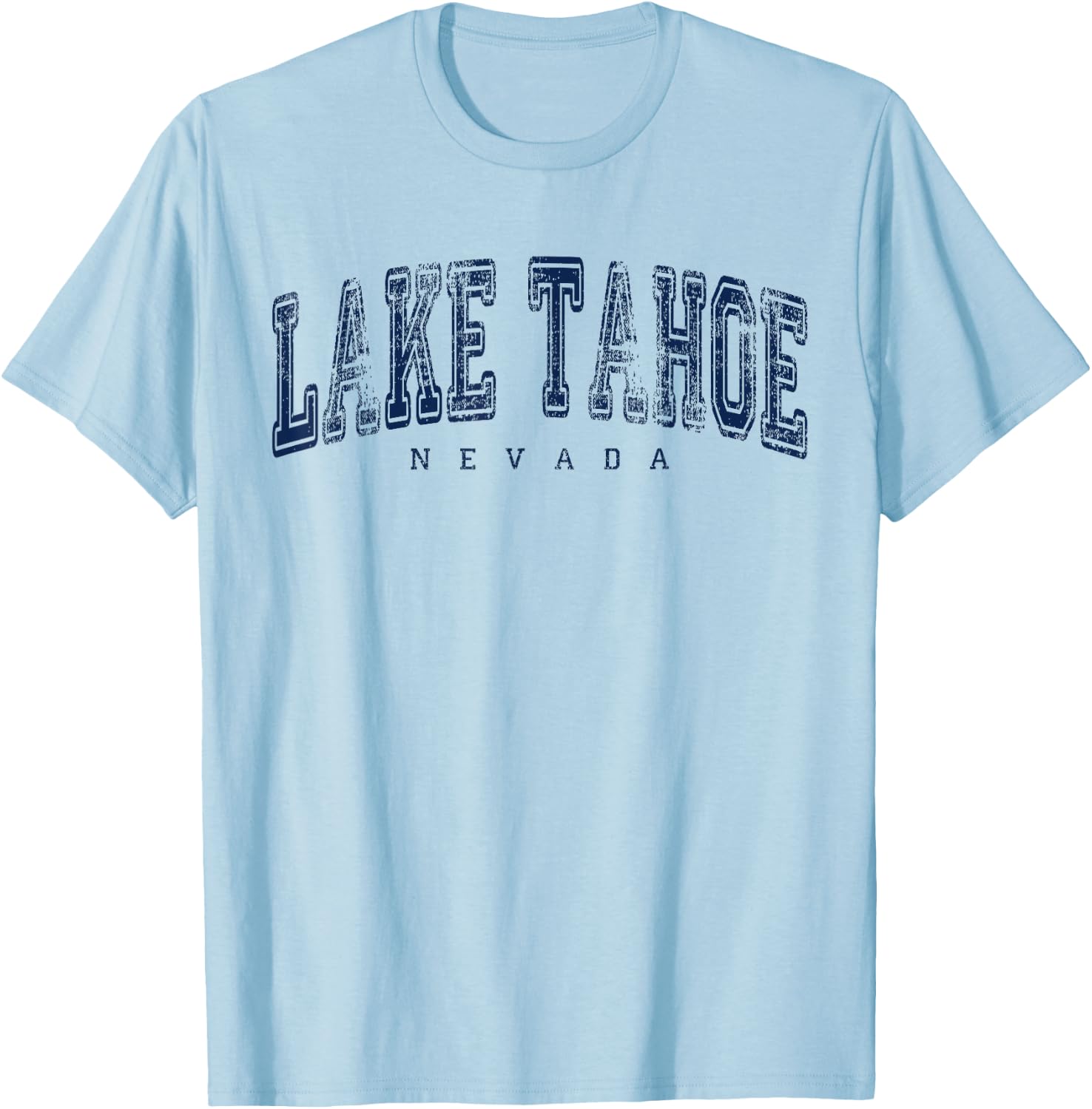 Lake Tahoe Nevada Vintage Retro US City State Travel T-Shirt - T-Shirt | Light Blue