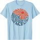 Vintage Resting Beach Face Funny Retro 70's Vacation Women's T-Shirt - T-Shirt | Light Blue