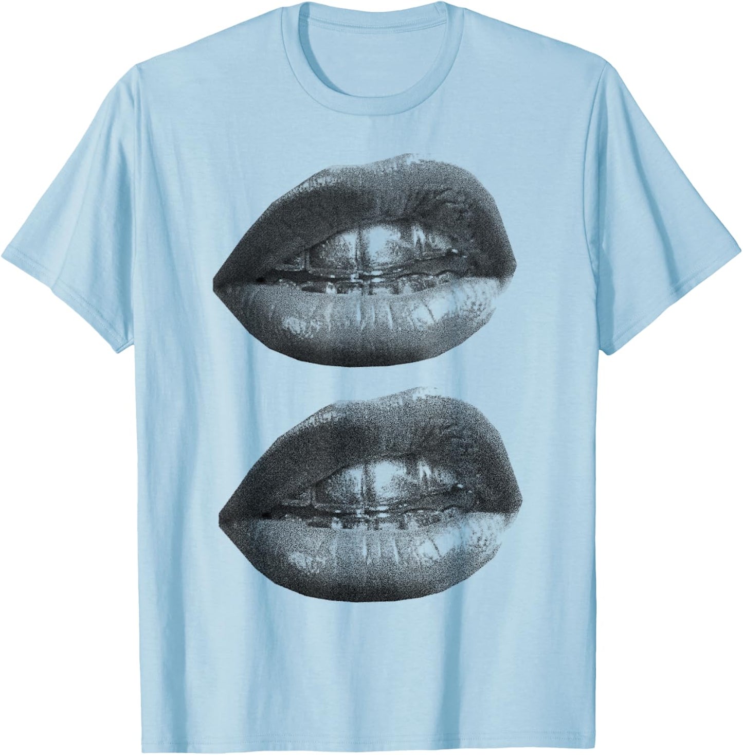 Char’s with y2k lip print T-Shirt - T-Shirt | Light Blue