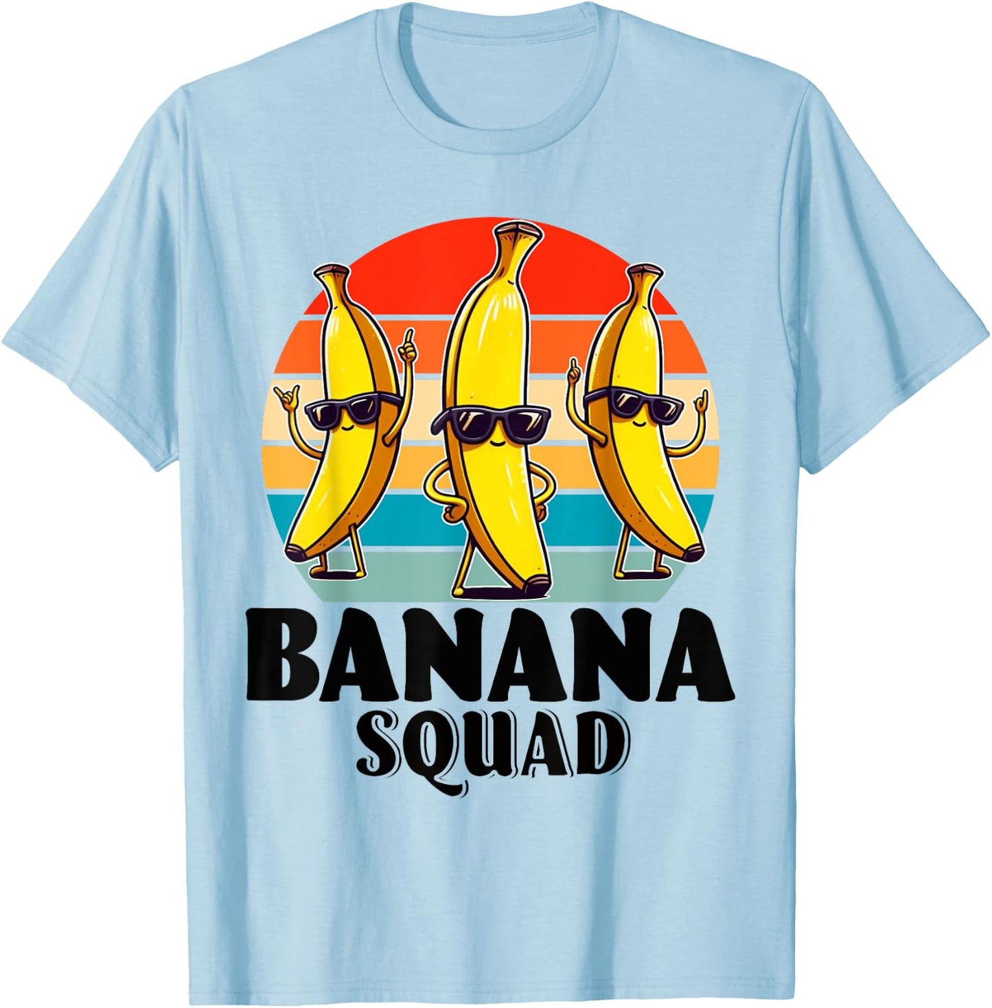 Bananas Shirt Men Women Cute Banana Gifts Funny Banana Squad T-Shirt - T-Shirt | Light Blue