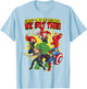 Marvel Avengers First Day Of School Text T-Shirt - T-Shirt | Light Blue