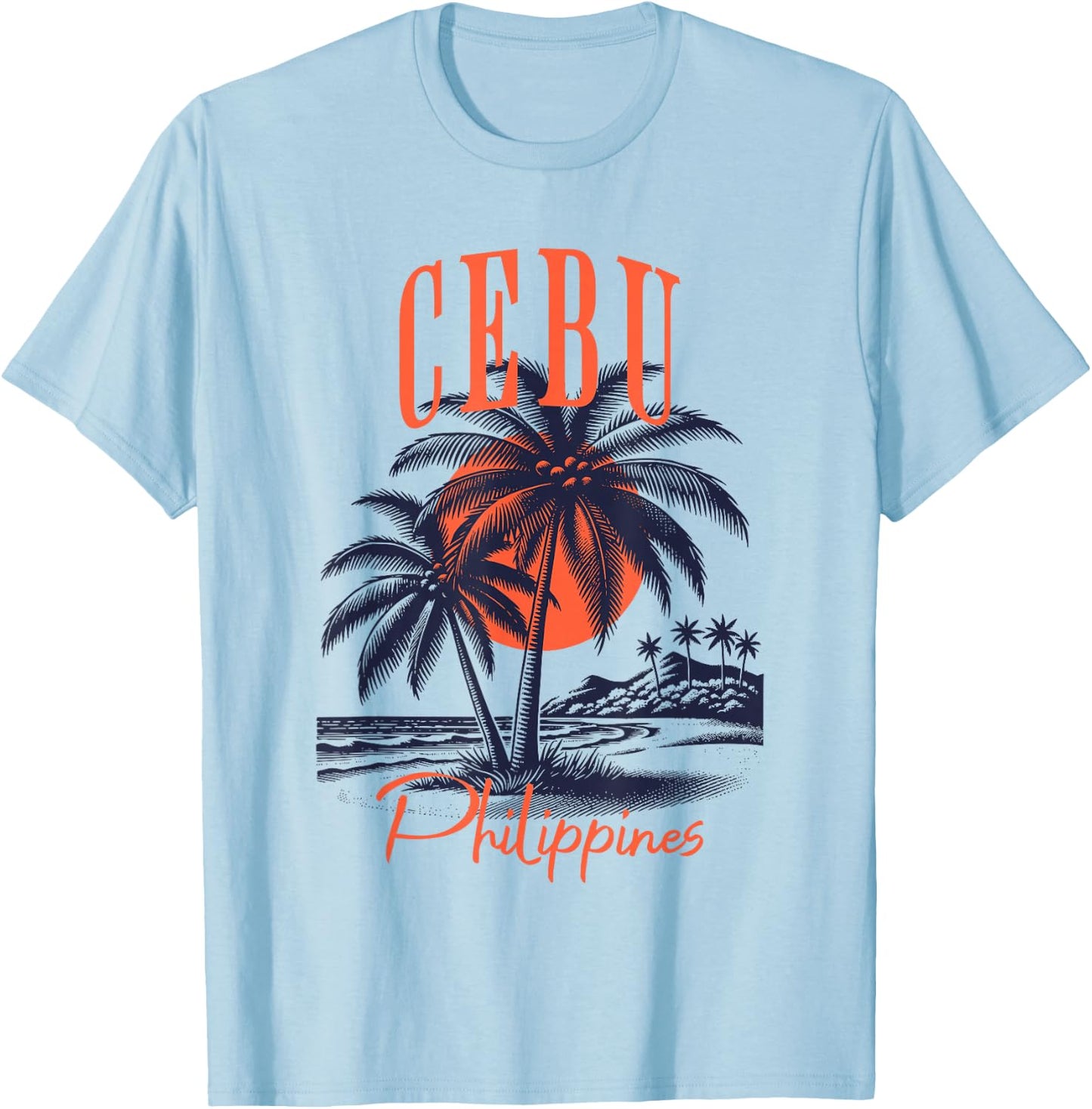 Mabuhay Cebu Philippines, Filipino , Small T-Shirt - T-Shirt | Light Blue