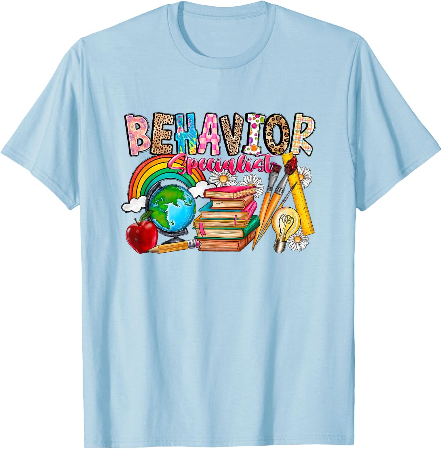 Behavior Specialist 100 Days Of School Back To School Women T-Shirt - T-Shirt | Light Blue