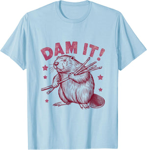 Sarcastic Beaver T-Shirt - T-Shirt | Light Blue