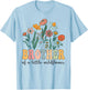 Brother Of The Little Wildflower Birthday Party Baby Shower T-Shirt - T-Shirt | Light Blue