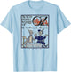 Wizard of OZ Gifts-Oz Tin Man Scarecrow Wizard of OZ Book T-Shirt - T-Shirt | Light Blue