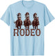 Rodeo Cowgirl Southern Western Girl Country Rodeo Texas T-Shirt - T-Shirt | Light Blue