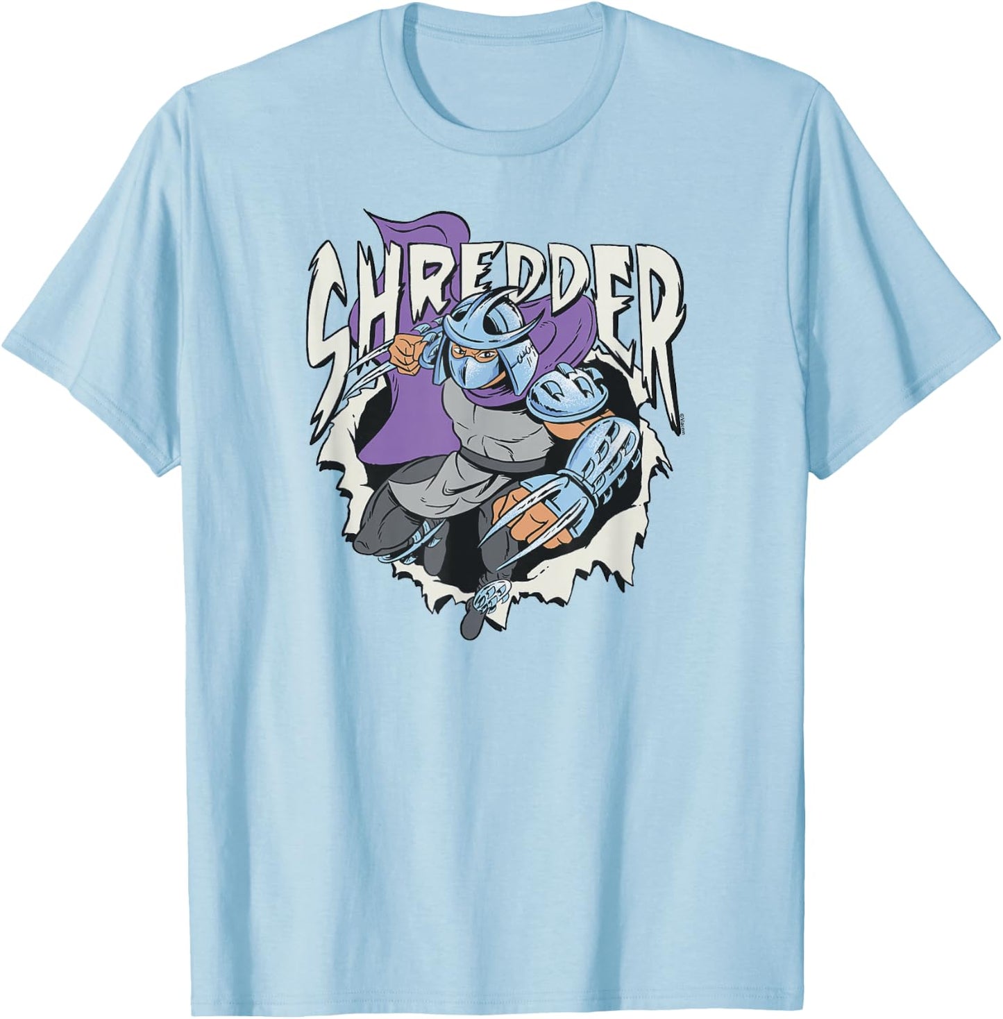 Teenage Mutant Ninja Turtles - Shredder Foot Clan T-Shirt - T-Shirt | Light Blue