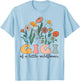 Gigi Of The Little Wildflower Birthday Party Baby Shower T-Shirt - T-Shirt | Light Blue