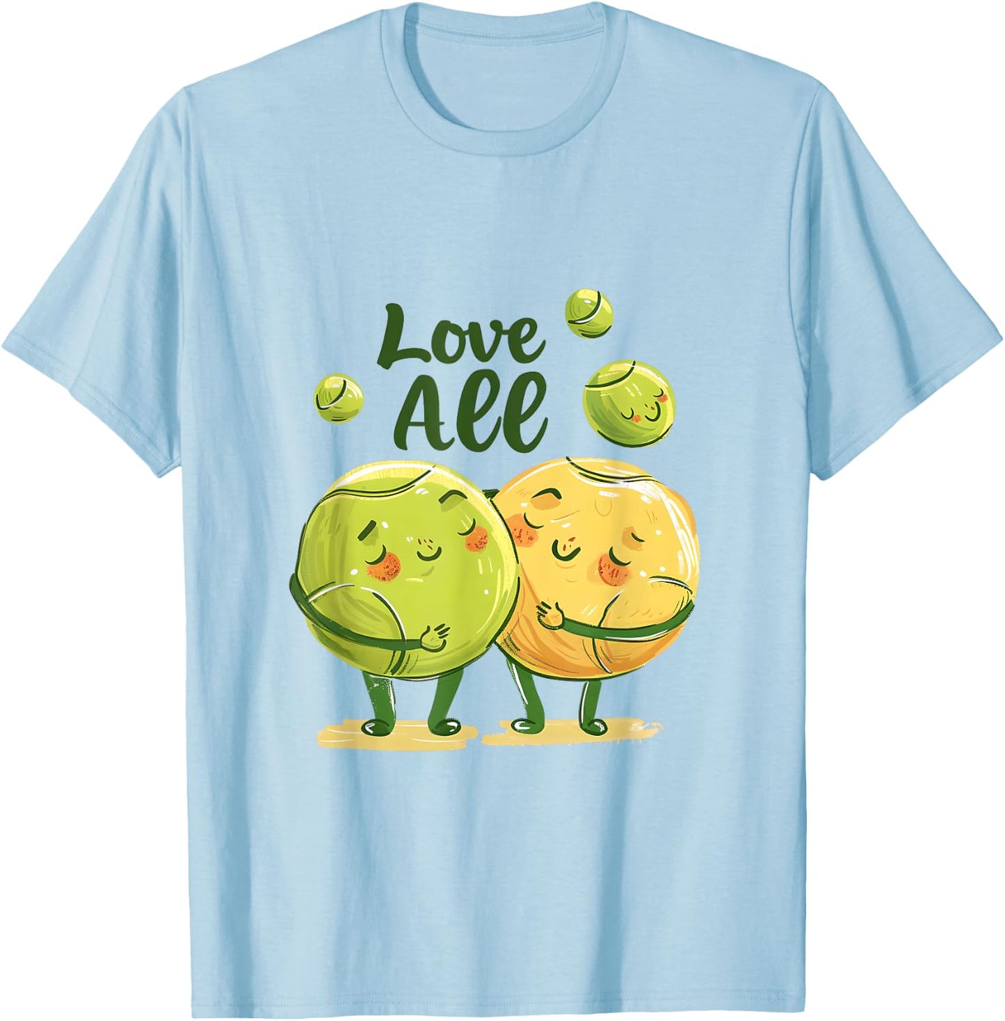 Love All Tennis Apparel | Tennis Lovers Gift T-Shirt - T-Shirt | Light Blue