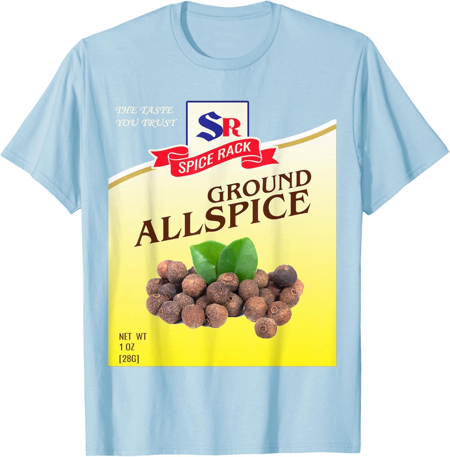 Ground Allspice Halloween Costume Unique Fun Foodie T-Shirt - T-Shirt | Light Blue