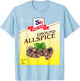 Ground Allspice Halloween Costume Unique Fun Foodie T-Shirt - T-Shirt | Light Blue