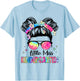 Little Miss Kindergarten Girls Kids Back To School Kinder T-Shirt - T-Shirt | Light Blue