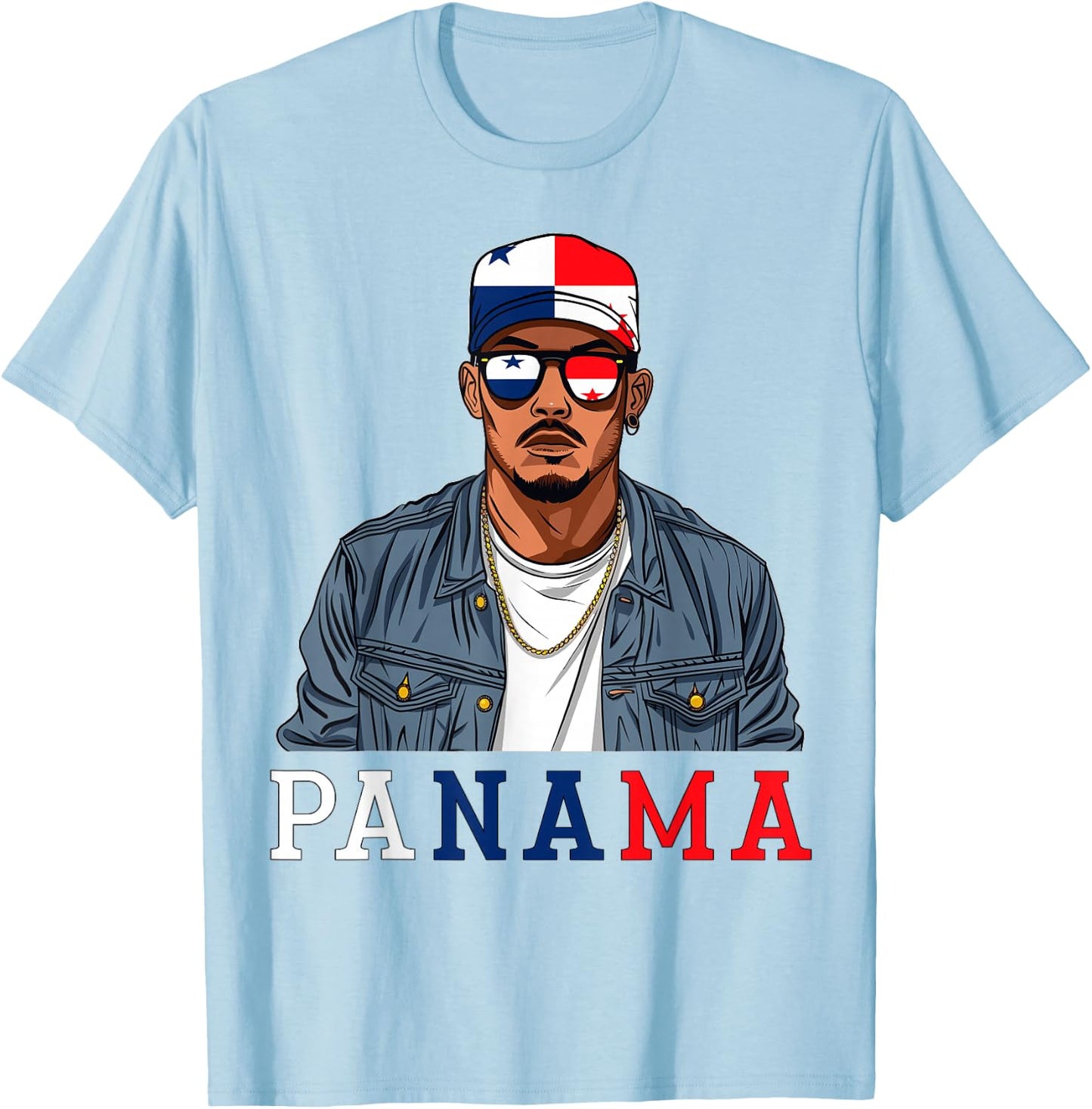 Panamanian Flag Outfit Souvenirs Country Panama T-Shirt - T-Shirt | Light Blue